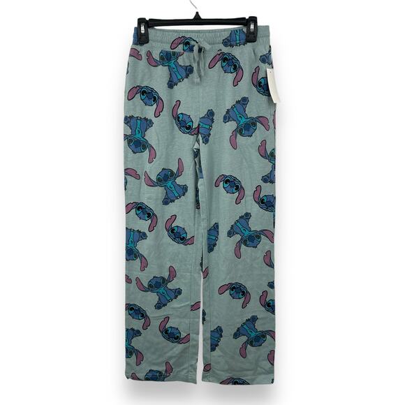 NEW Macy's Disney Stitch Drawstring Lounge Pants Size Small Blue Lilo Pajama Pjs - Picture 5 of 11